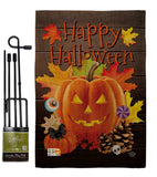 Evil Halloween Pumpkin - Halloween Fall Vertical Impressions Decorative Flags HG192141 Made In USA