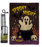 Spooky Night - Halloween Fall Vertical Impressions Decorative Flags HG192219 Made In USA