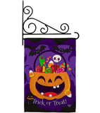 Happy Pumpkin - Halloween Fall Vertical Impressions Decorative Flags HG192243 Made In USA