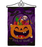 Happy Pumpkin - Halloween Fall Vertical Impressions Decorative Flags HG192243 Made In USA