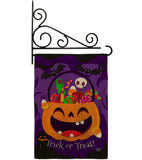 Happy Pumpkin - Halloween Fall Vertical Impressions Decorative Flags HG192243 Made In USA