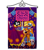 Happy Di de Muertos - Halloween Fall Vertical Impressions Decorative Flags HG192244 Made In USA