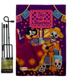 Happy Di de Muertos - Halloween Fall Vertical Impressions Decorative Flags HG192244 Made In USA