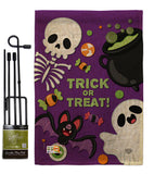 Trick ot Treat - Halloween Fall Vertical Impressions Decorative Flags HG192255 Made In USA