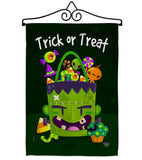 Sweet Monster Treat - Halloween Fall Vertical Impressions Decorative Flags HG192284 Made In USA