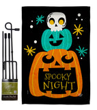 Spooky Night - Halloween Fall Vertical Impressions Decorative Flags HG192663 Made In USA