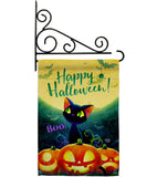 Cute Black Cat - Halloween Fall Vertical Impressions Decorative Flags HG192668 Made In USA
