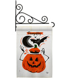 Pumpkins Night - Halloween Fall Vertical Impressions Decorative Flags HG192676 Made In USA