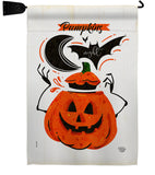 Pumpkins Night - Halloween Fall Vertical Impressions Decorative Flags HG192676 Made In USA