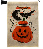 Pumpkins Night - Halloween Fall Vertical Impressions Decorative Flags HG192676 Made In USA