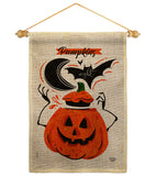 Pumpkins Night - Halloween Fall Vertical Impressions Decorative Flags HG192676 Made In USA