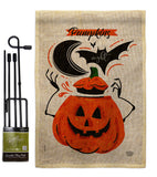 Pumpkins Night - Halloween Fall Vertical Impressions Decorative Flags HG192676 Made In USA