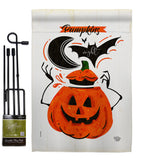 Pumpkins Night - Halloween Fall Vertical Impressions Decorative Flags HG192676 Made In USA