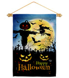 Graveyard Spooky - Halloween Fall Vertical Impressions Decorative Flags HG192692 Made In USA