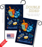 Festival Of Lights - Hanukkah Winter Vertical Impressions Decorative Flags HG114228 Made In USA
