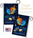 Festival Of Lights - Hanukkah Winter Vertical Impressions Decorative Flags HG114228 Made In USA