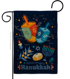 Festival Of Lights - Hanukkah Winter Vertical Impressions Decorative Flags HG114228 Made In USA