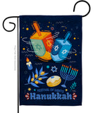 Festival Of Lights - Hanukkah Winter Vertical Impressions Decorative Flags HG114228 Made In USA