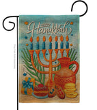 Hanukkah Feast - Hanukkah Winter Vertical Impressions Decorative Flags HG120278 Made In USA