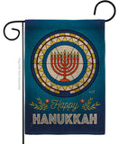 Celebratory Hanukkah - Hanukkah Winter Vertical Impressions Decorative Flags HG130430 Made In USA