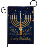 Happy Hanukkah - Hanukkah Winter Vertical Impressions Decorative Flags HG137324 Made In USA