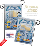 Happy Hanukkah - Hanukkah Winter Vertical Impressions Decorative Flags HG137326 Made In USA