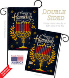 Happy Hanukkah - Hanukkah Winter Vertical Impressions Decorative Flags HG137327 Made In USA