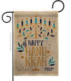 Happy Hanukkah - Hanukkah Winter Vertical Impressions Decorative Flags HG137328 Made In USA