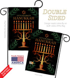 Celebrate Hanukkah - Hanukkah Winter Vertical Impressions Decorative Flags HG190011 Made In USA