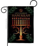 Celebrate Hanukkah - Hanukkah Winter Vertical Impressions Decorative Flags HG190011 Made In USA