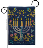 Lighting Hanukkah - Hanukkah Winter Vertical Impressions Decorative Flags HG190184 Made In USA