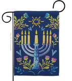 Lighting Hanukkah - Hanukkah Winter Vertical Impressions Decorative Flags HG190184 Made In USA