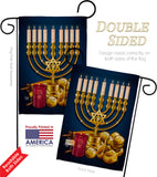 Jewish Festival - Hanukkah Winter Vertical Impressions Decorative Flags HG192313 Made In USA