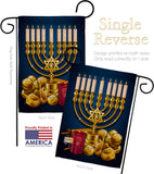 Jewish Festival - Hanukkah Winter Vertical Impressions Decorative Flags HG192313 Made In USA