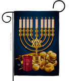 Jewish Festival - Hanukkah Winter Vertical Impressions Decorative Flags HG192313 Made In USA