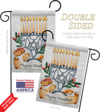 Happy Hanukkah - Hanukkah Winter Vertical Impressions Decorative Flags HG192316 Made In USA