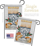 Happy Hanukkah - Hanukkah Winter Vertical Impressions Decorative Flags HG192316 Made In USA