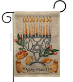 Happy Hanukkah - Hanukkah Winter Vertical Impressions Decorative Flags HG192316 Made In USA