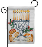 Happy Hanukkah - Hanukkah Winter Vertical Impressions Decorative Flags HG192316 Made In USA