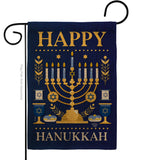 Happy Hanukkah - Hanukkah Winter Vertical Impressions Decorative Flags HG192317 Made In USA