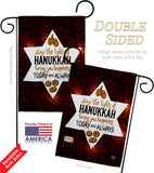 Lights Of Hanukkah - Hanukkah Winter Vertical Impressions Decorative Flags HG192594 Made In USA