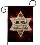 Lights Of Hanukkah - Hanukkah Winter Vertical Impressions Decorative Flags HG192594 Made In USA