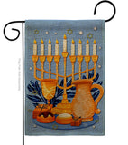 Gathering Hanukkah - Hanukkah Winter Vertical Impressions Decorative Flags HG192720 Made In USA