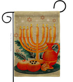 Light Of Hanukkah - Hanukkah Winter Vertical Impressions Decorative Flags HG192722 Made In USA