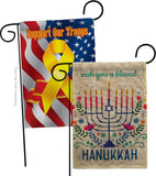 Hanukkan Wish - Hanukkah Winter Vertical Impressions Decorative Flags HG120276 Made In USA