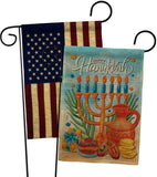 Hanukkah Feast - Hanukkah Winter Vertical Impressions Decorative Flags HG120278 Made In USA