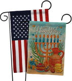 Hanukkah Feast - Hanukkah Winter Vertical Impressions Decorative Flags HG120278 Made In USA