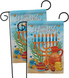 Hanukkah Feast - Hanukkah Winter Vertical Impressions Decorative Flags HG120278 Made In USA