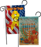 Hanukkah Feast - Hanukkah Winter Vertical Impressions Decorative Flags HG120278 Made In USA