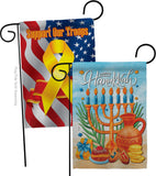 Hanukkah Feast - Hanukkah Winter Vertical Impressions Decorative Flags HG120278 Made In USA